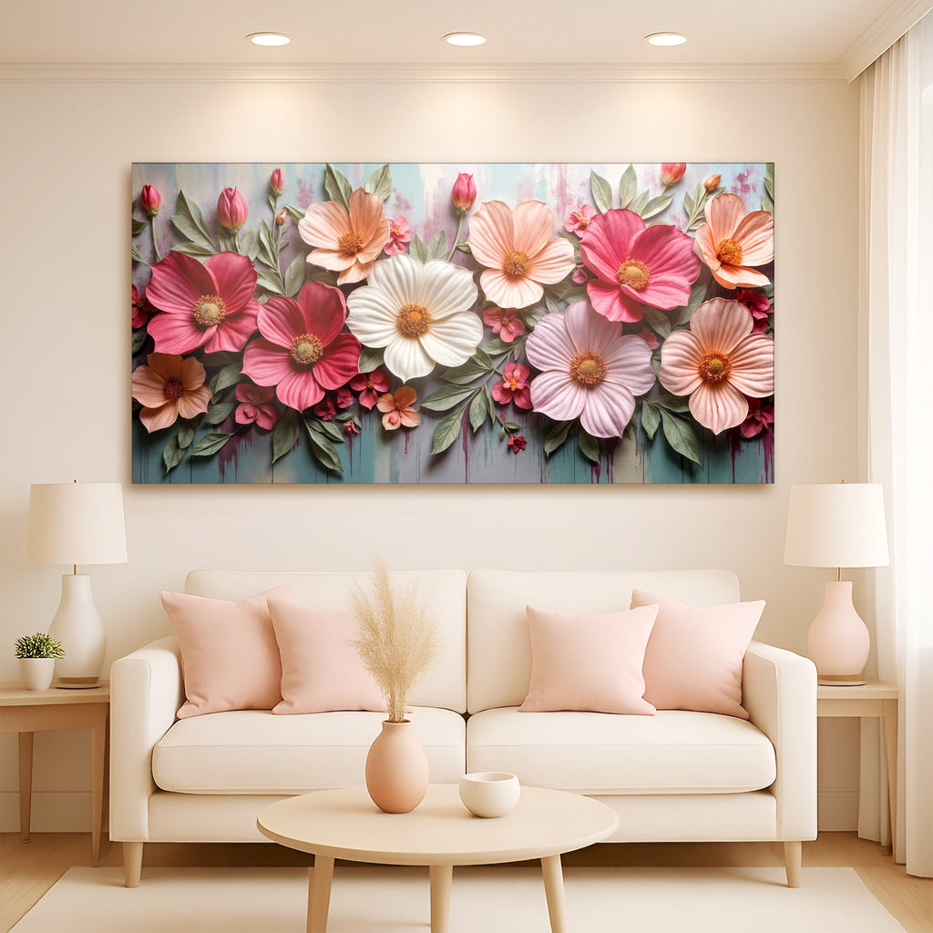 Colorful Floral Realistic Wall Art II