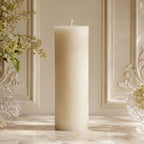 3x11 Inch White Beeswax Pillar Candle