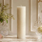 3x14 Inch White Beeswax Pillar Candle