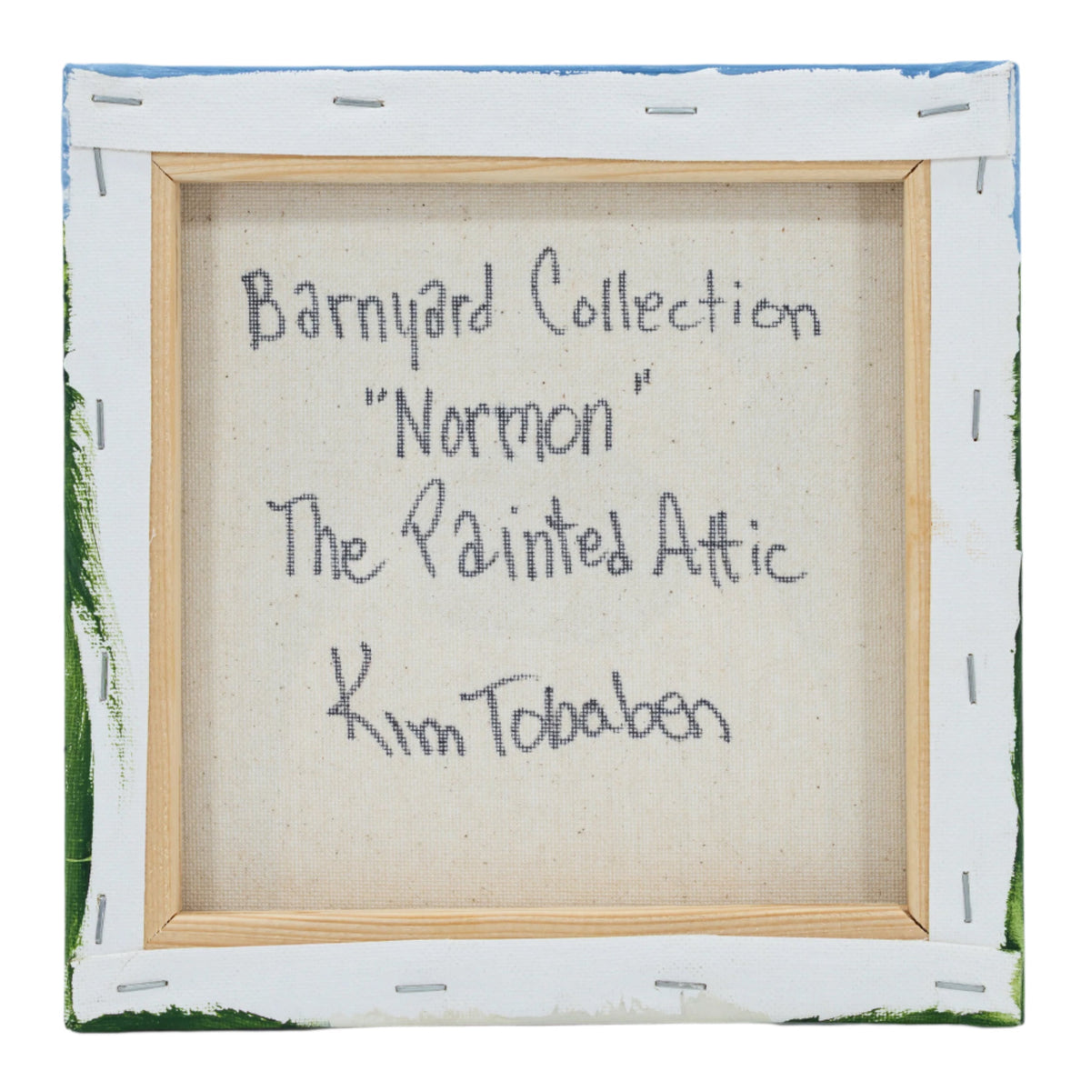 Normon The Sheep Canvas Painting | 8" x 8" | The Pained Attic