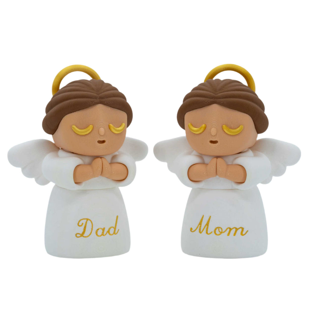 3D Printed Angel | 6" x 4" x 2.5" | 3 oz | Mom & Dad Design | Black Sheep Producs LLC