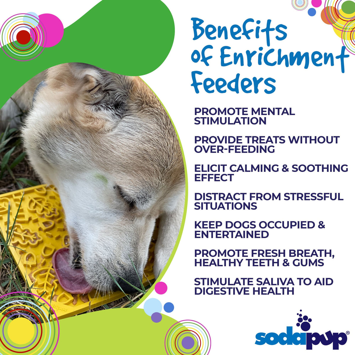 Autumn eMat - Enrichment Lick Mat For Dogs and Cats| Fall Leaves Design | SodaPup