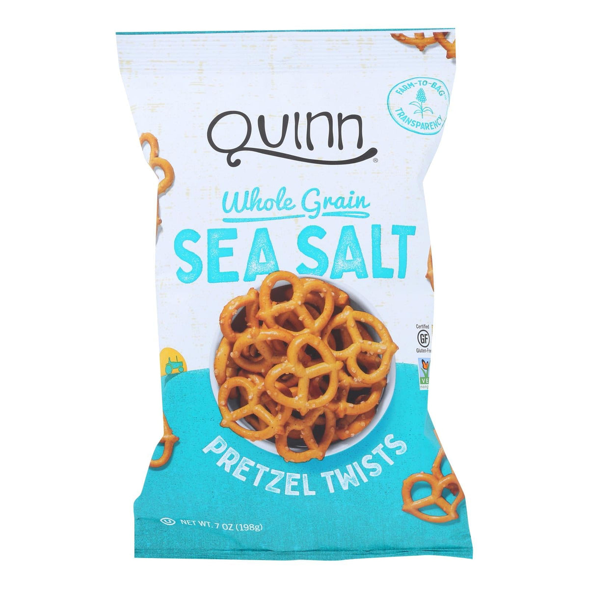 Quinn Pretzels Classic Sea Salt Twist (Pack of 8 5.6 Oz)