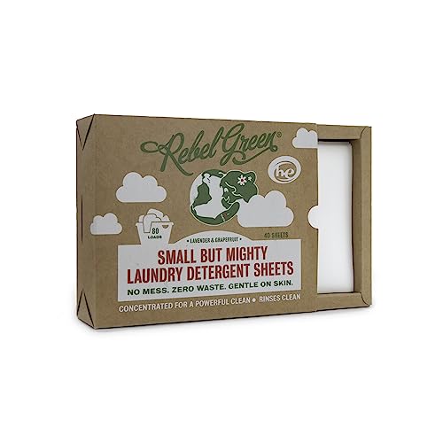Rebel Green Laundry Detergent Sheets, 40 sheet (Case of 6)