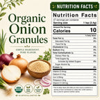 Organic Onion Granules – For Marinades, Rubs & Slow Cooking