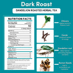 Dandelion Dark Roast Roasted Herbal Tea
