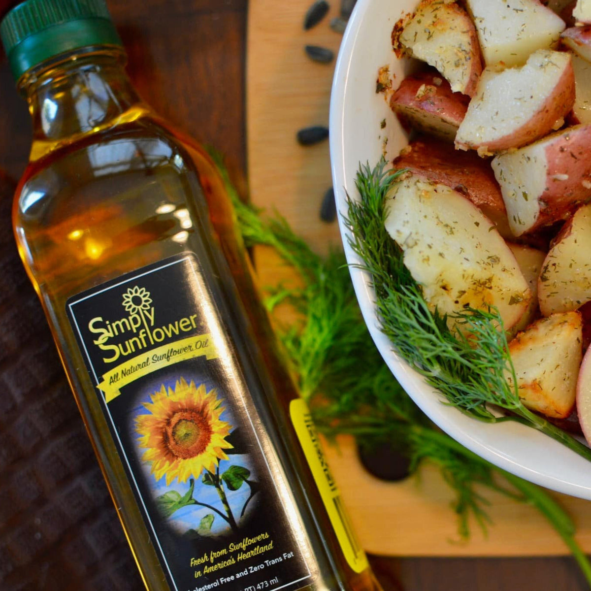 Sunflower Oil | Pack of 3 | 16 oz | Non GMO, Gluten Free, Vegan | Simply Sunflower