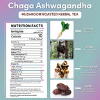 Chaga Ashwagandha Butterscotch Cream Mushroom Herbal Tea