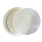 48 mm White Plastic Lids with Pressure Seal