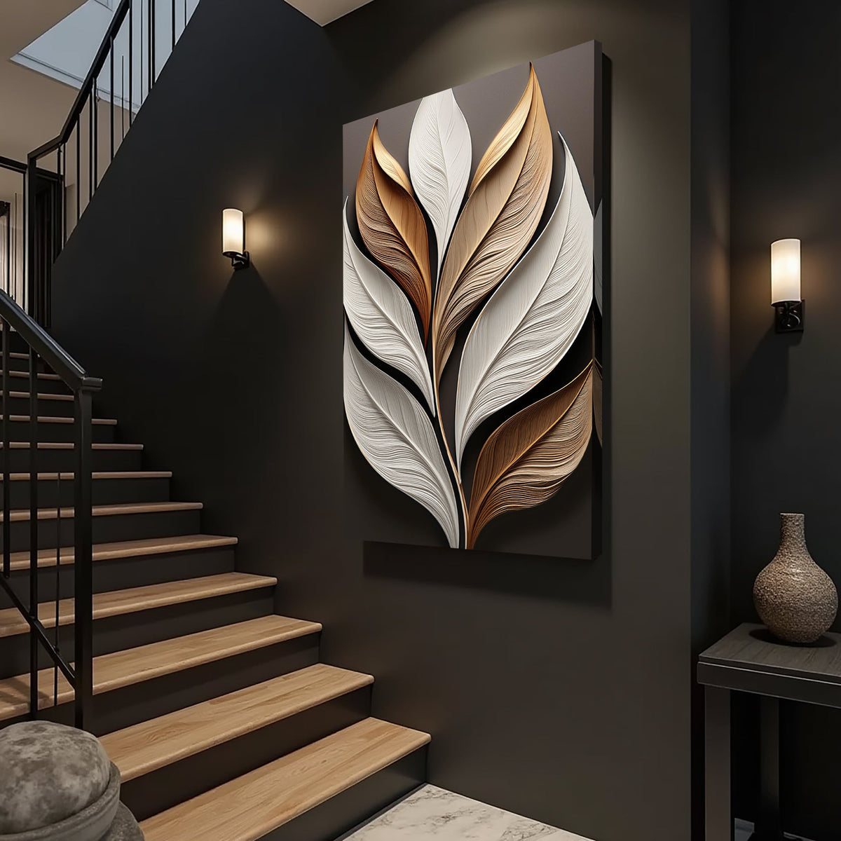 Elegant Leaf Wall Art