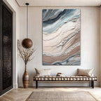 Earth Tone Swirls Wall Art