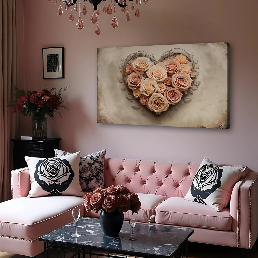 Floral Heart Wall Art III