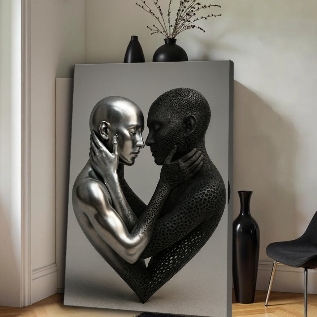 Eternal Love Figure Abstract Wall Art VIII