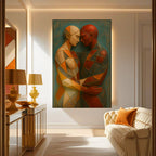 Embrace of Geometry Abstract Wall Art III
