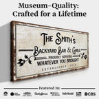 Backyard Bar & Grill Sign