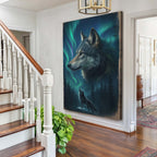 Wolf Double Exposure Wall Art IV
