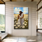Jesus Hugging Woman Faith Wall Art II