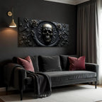 Rose and Skull Wall Art VI