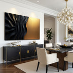 Black And Gold Minimalist Abstract XIII