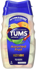 Tums Antacid Ultra Assorted Fruit (Pack of 72)