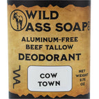 Aluminum-Free Beef Tallow Deodorant Bundle Pack | 2.75 oz Each | Wild Ass Soap