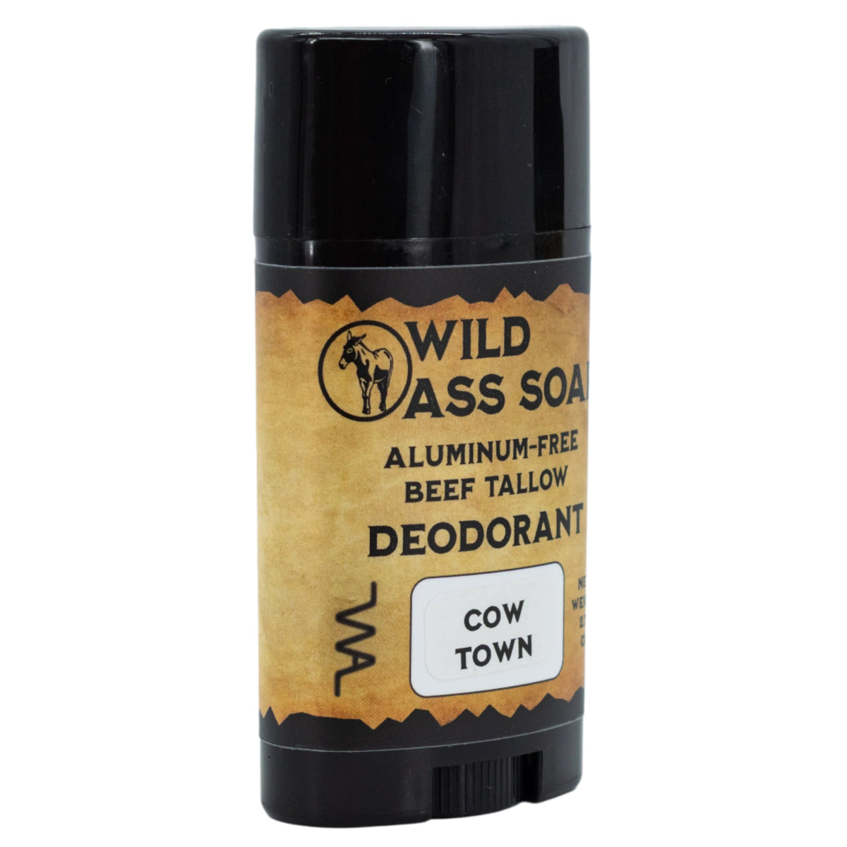 Aluminum-Free Cow Town Beef Tallow Deodorant | 2.75 oz | Wild Ass Soap