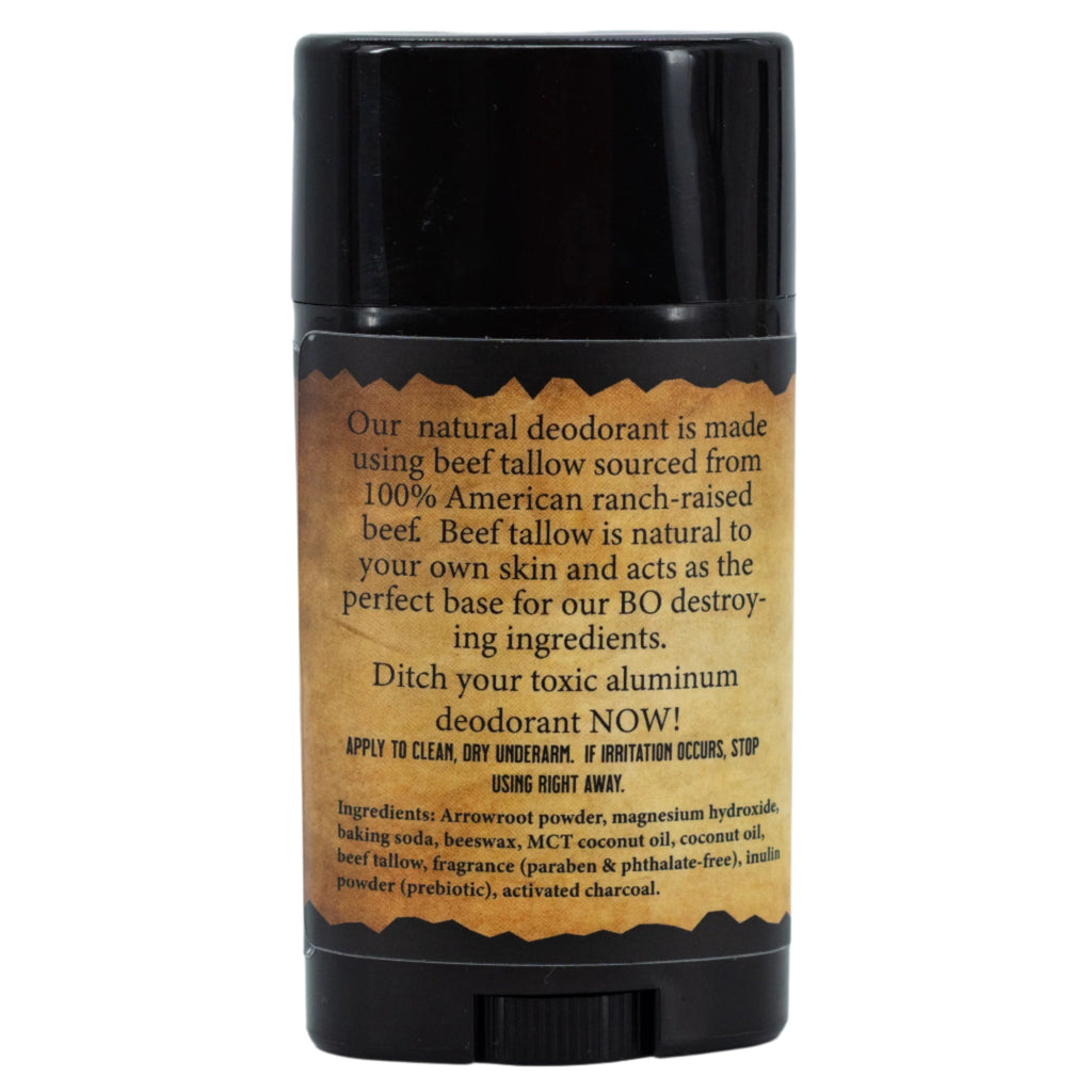 Aluminum-Free Cow Town Beef Tallow Deodorant | 2.75 oz | Wild Ass Soap