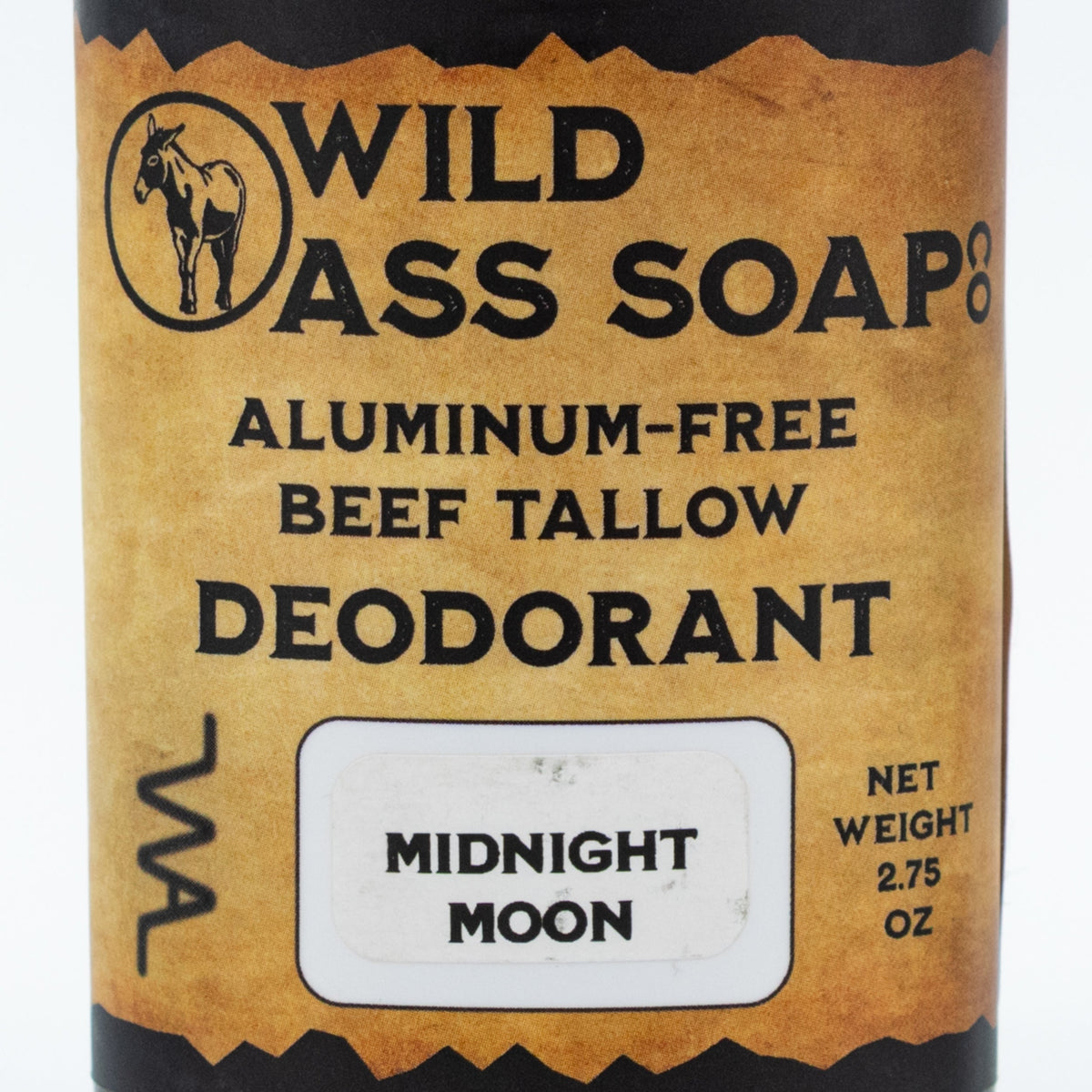Aluminum-Free Midnight Moon Beef Tallow Deodorant | Pack of 2 | 2.75 oz | Wild Ass Soap
