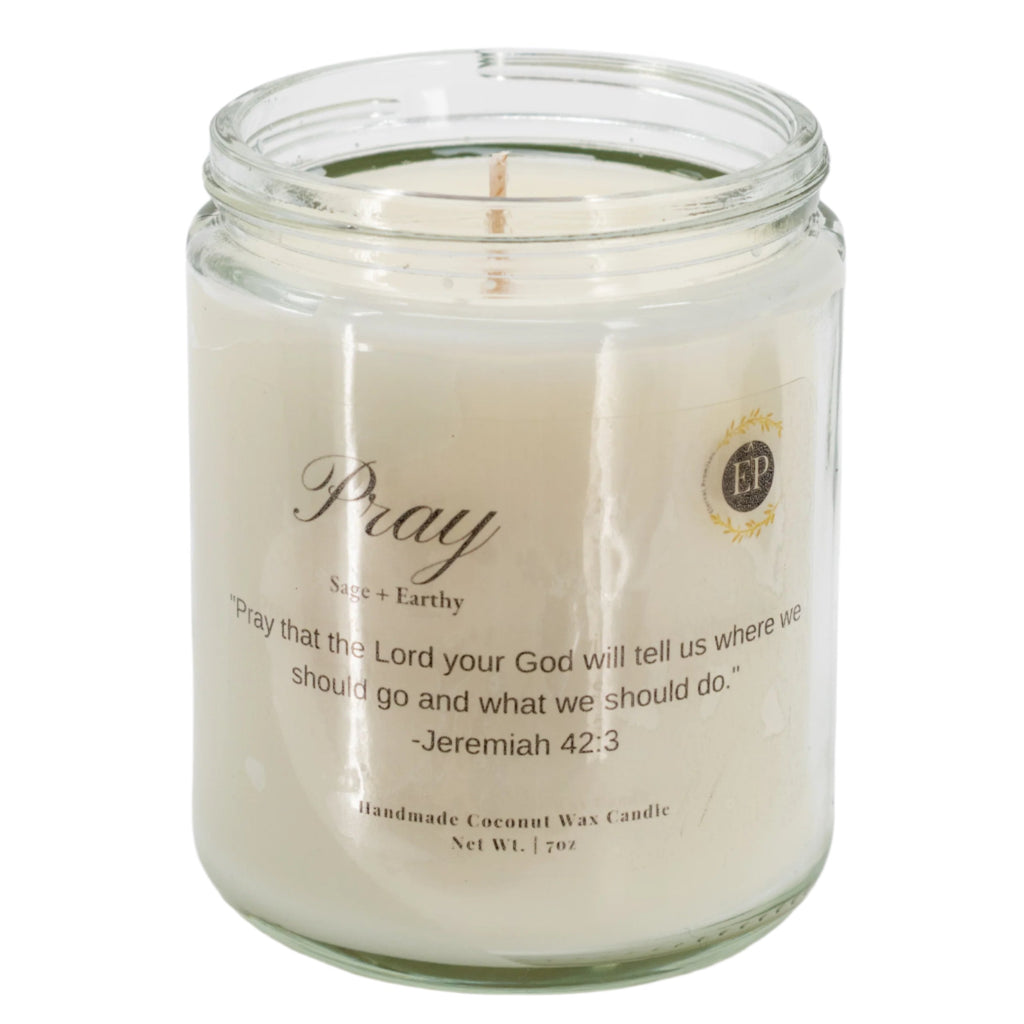 Pray Sage Scented Candle | 7 oz | Eternal Promises