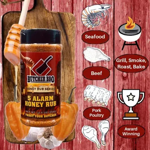 5 Alarm Hot Honey Rub-BBQ Seasoning