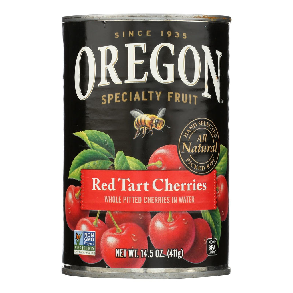 Oregon Fruit Red Tart Cherries in Water, 14.5 oz (Case of 8)