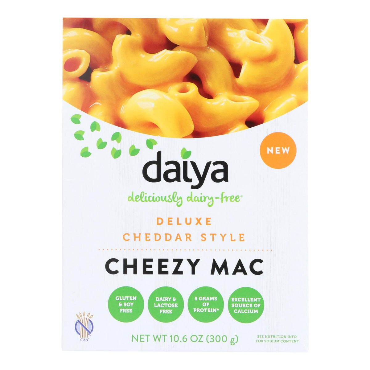 Daiya Deluxe Cheddar Style Dairy-Free Cheezy Mac, 10.6 oz (Case of 8)