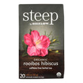 Organic Rooibos Hibiscus Tea (Pack of 6) - Steep by Bigelow, 20 Bags