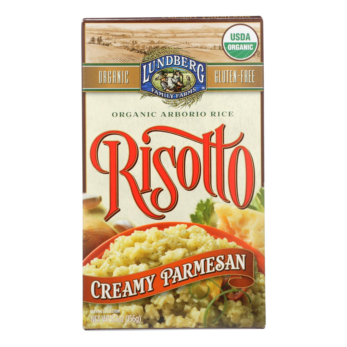 Lundberg Family Farms Organic Creamy Parmesan Risotto, 5.5 oz (Case of 6)