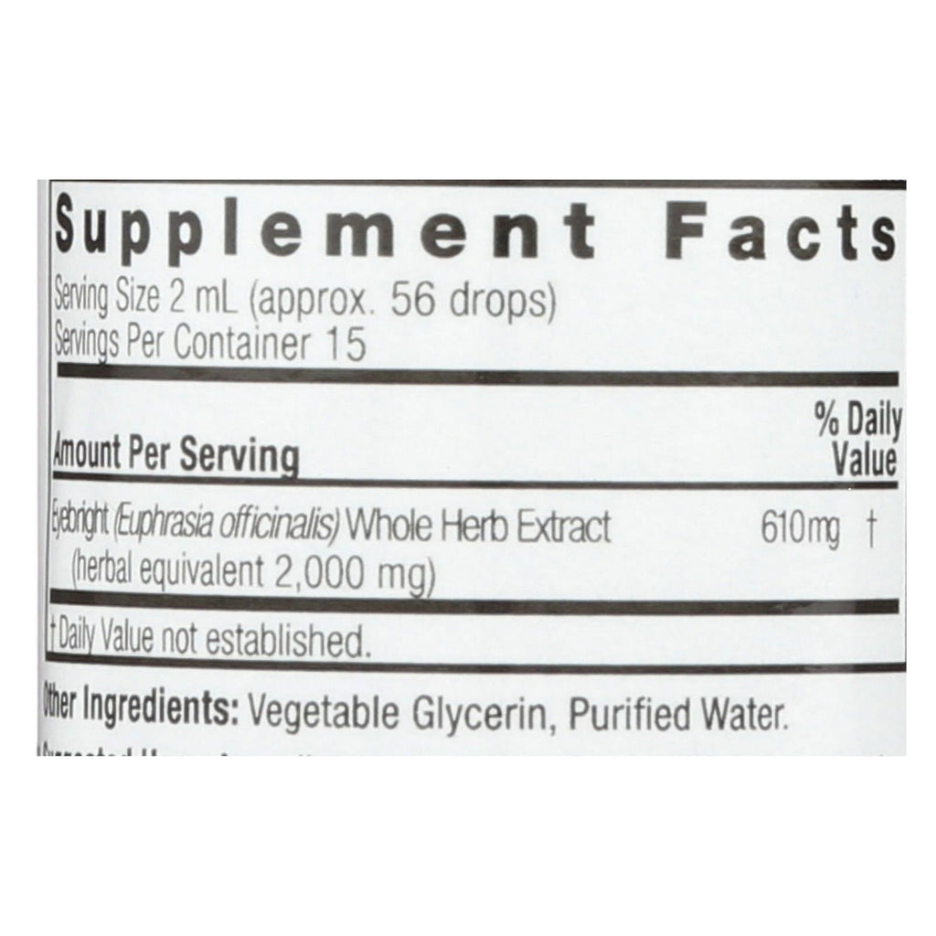 Nature's Answer Eyebright Herb Alcohol-Free (1 Fl Oz)