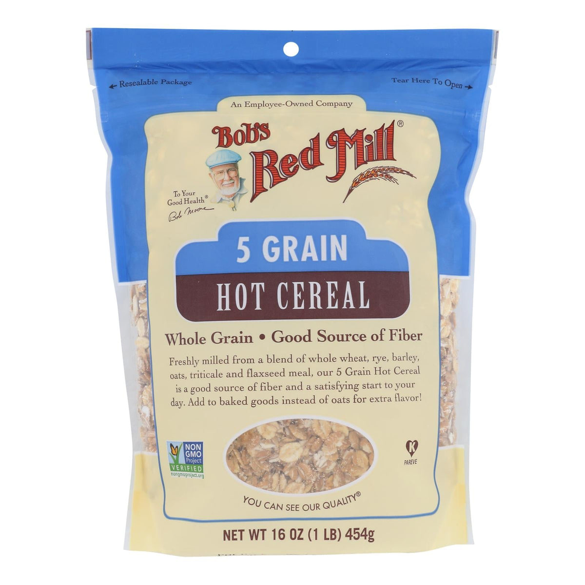 Bob's Red Mill 5 Grain Rolled Hot Cereal, 16 oz (Case of 4)