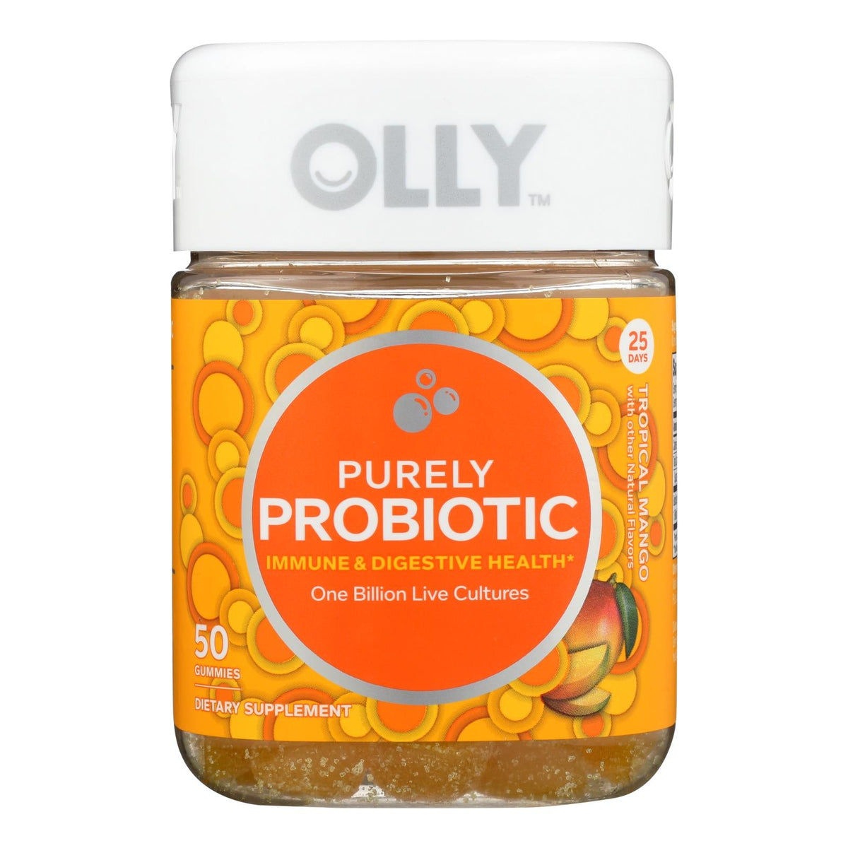 OLLY Probiotic Tropical Mango, 50 ct