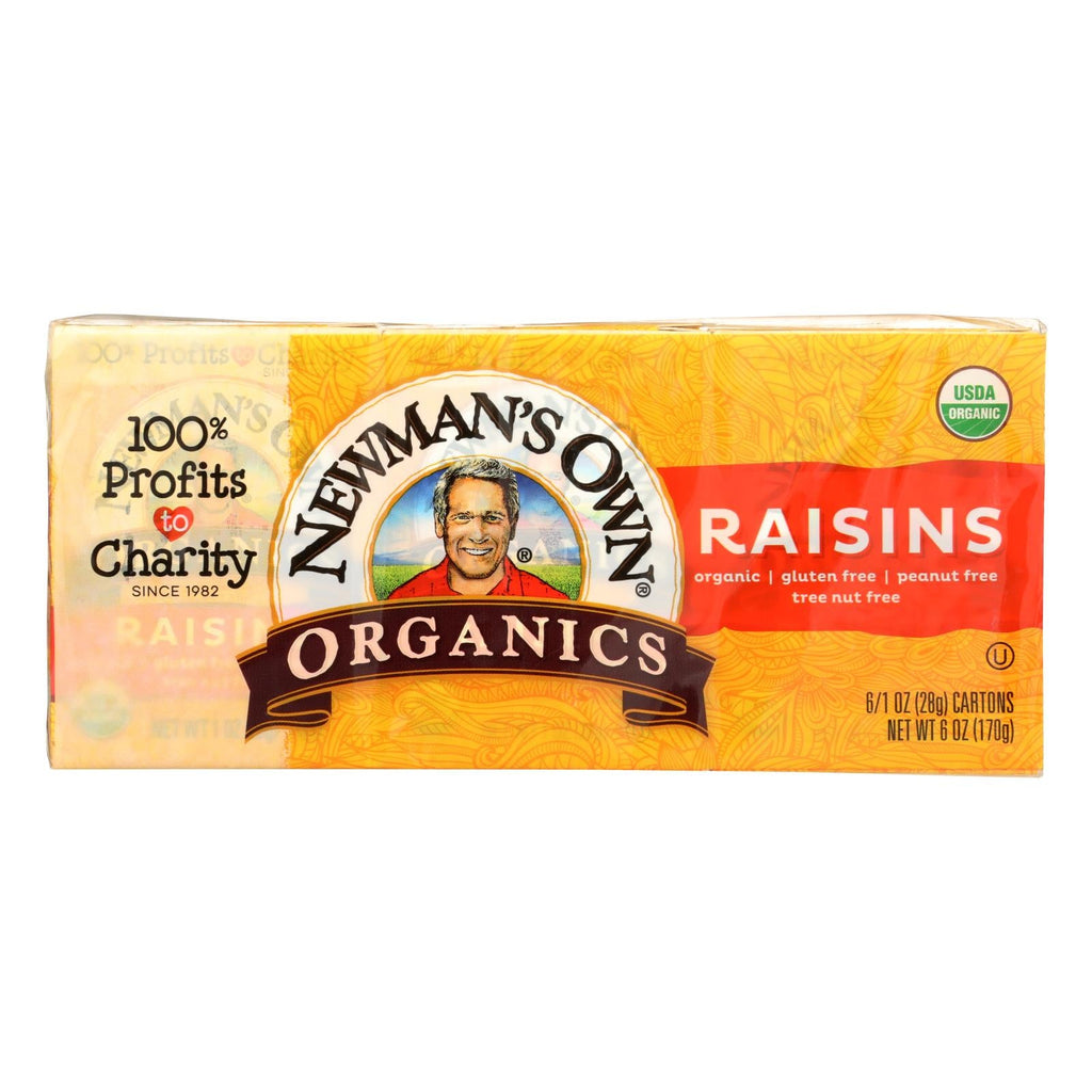Newman's Own Organics Raisins, 6 x 1 oz (Case of 12)