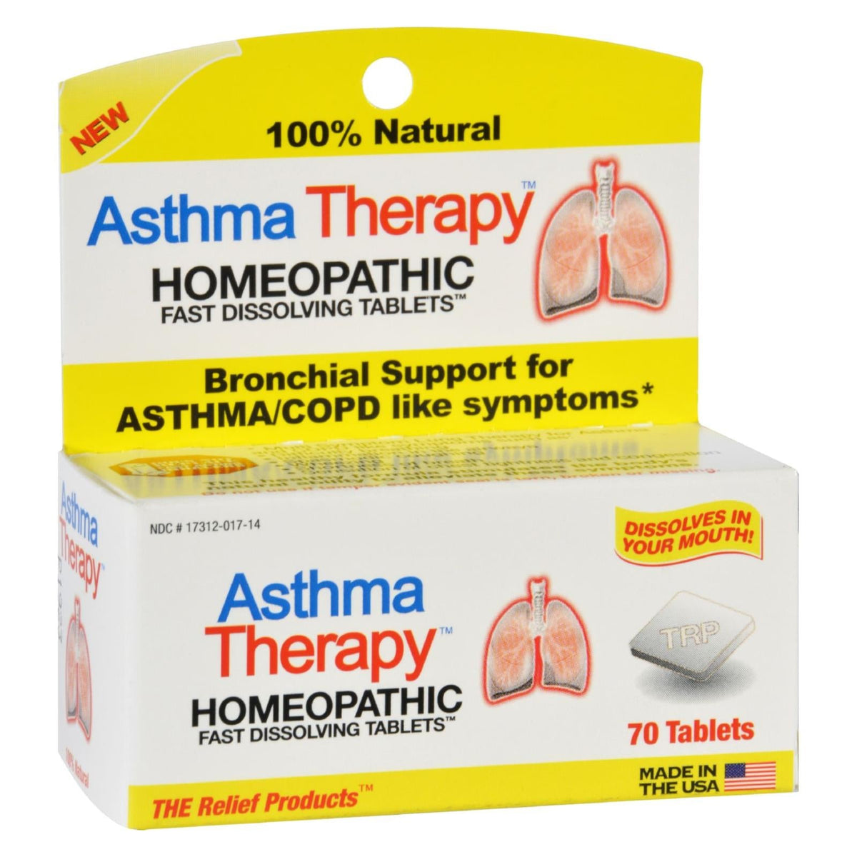 TRP Company Asthma Therapy, 70 Tablets