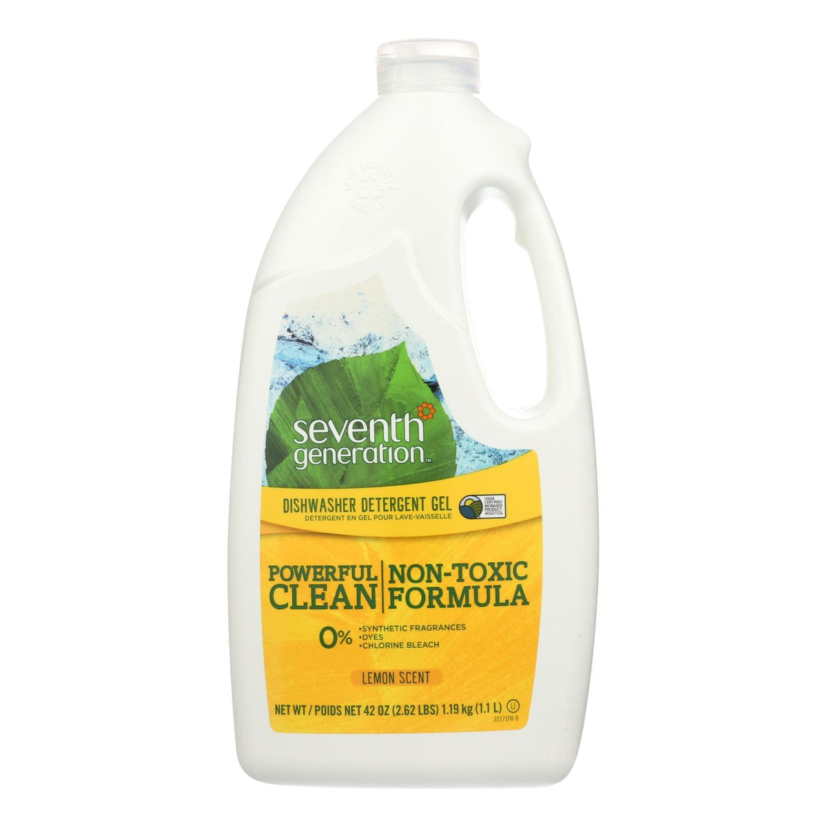 Seventh Generation Lemon Scented Automatic Dishwasher Gel, 42 fl oz (Case of 6)