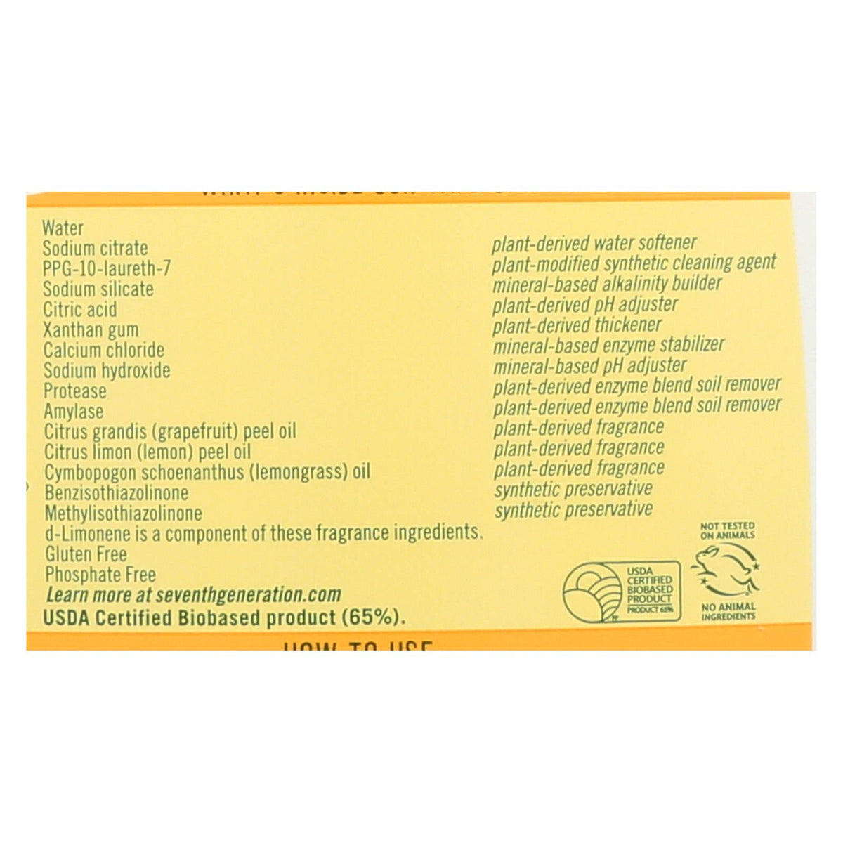 Seventh Generation Lemon Scented Automatic Dishwasher Gel, 42 fl oz (Case of 6)