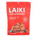 Laiki Red Rice Crackers, 3.5 oz (Case of 8)