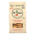 Mi Niña White Corn Tortilla Chips with Sea Salt, 12 oz (Case of 9)