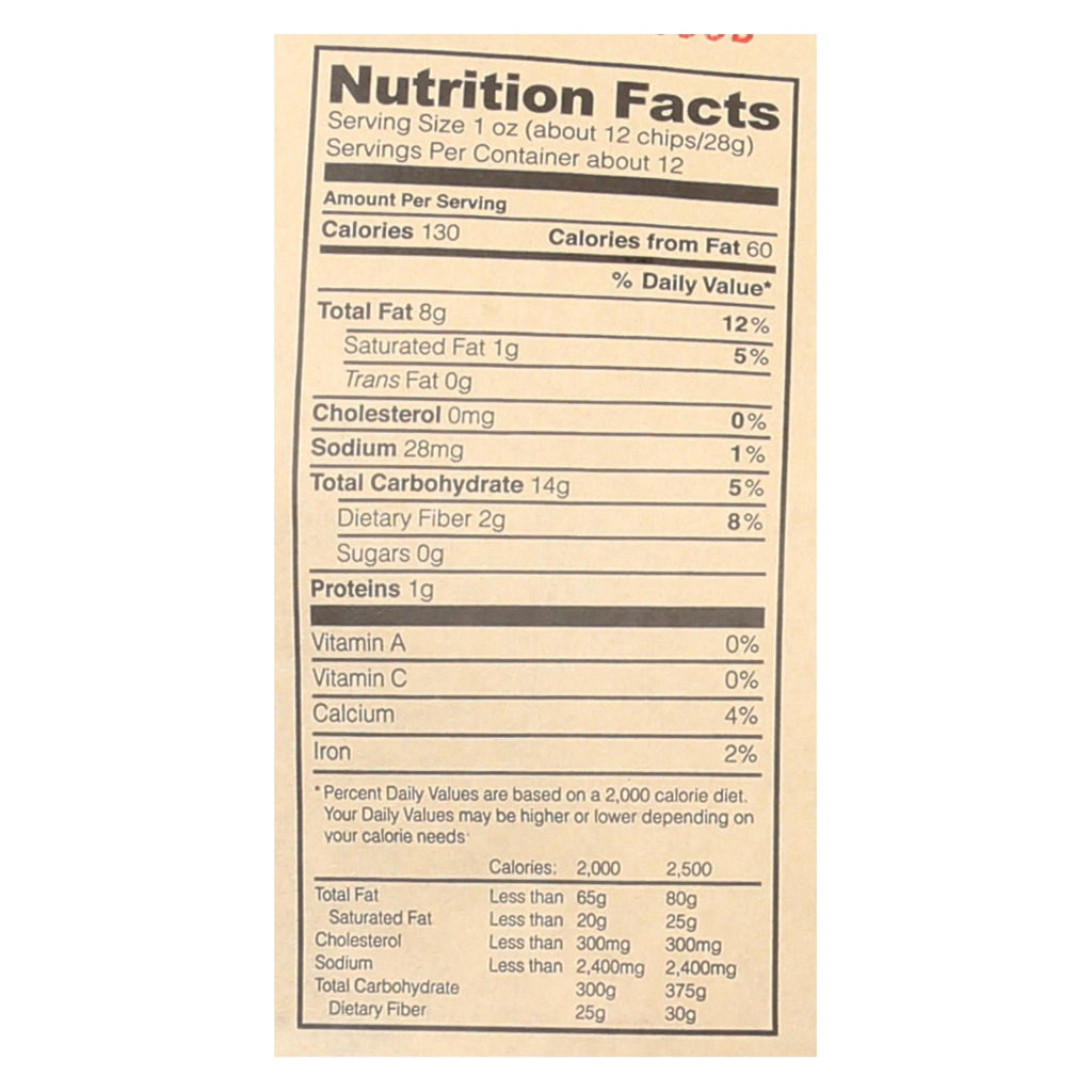 Mi Niña White Corn Tortilla Chips with Sea Salt, 12 oz (Case of 9)