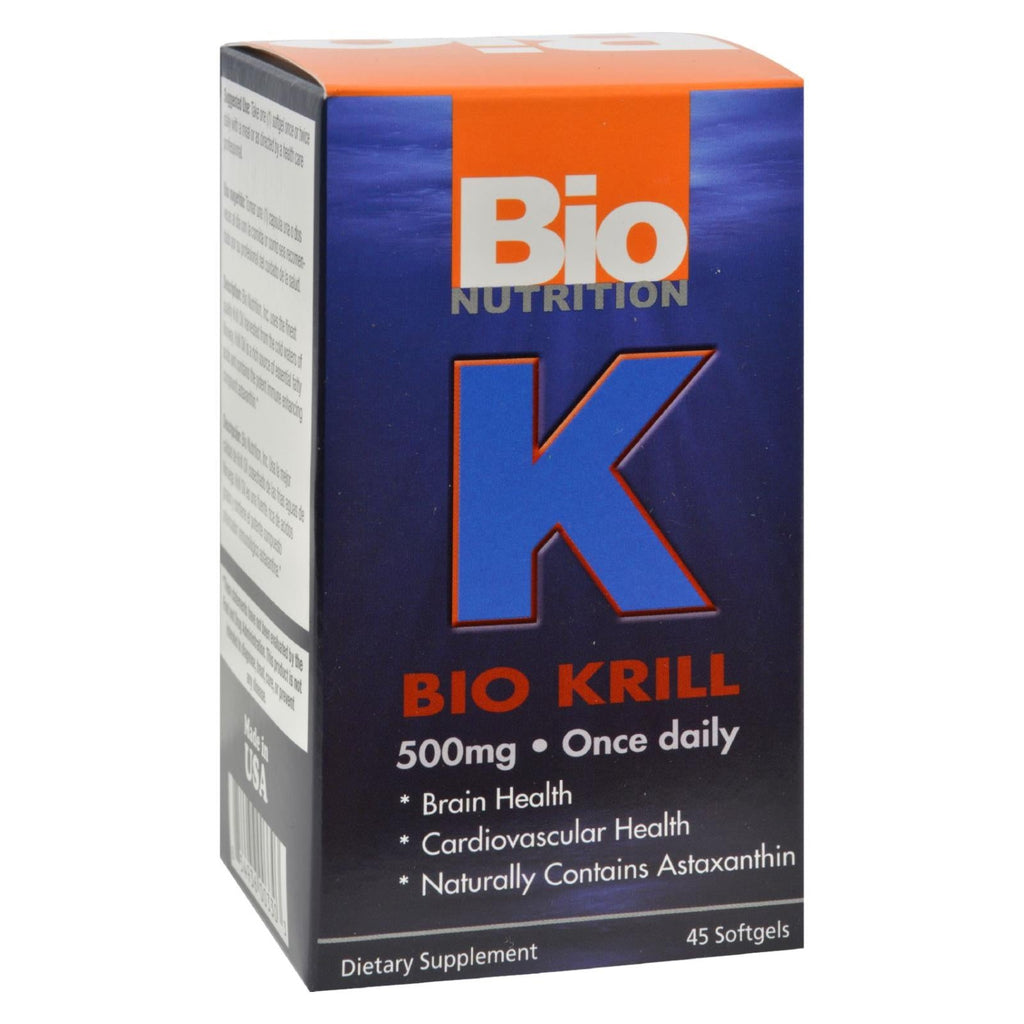 Bio Nutrition Bio Krill 500 mg, 45 Softgels