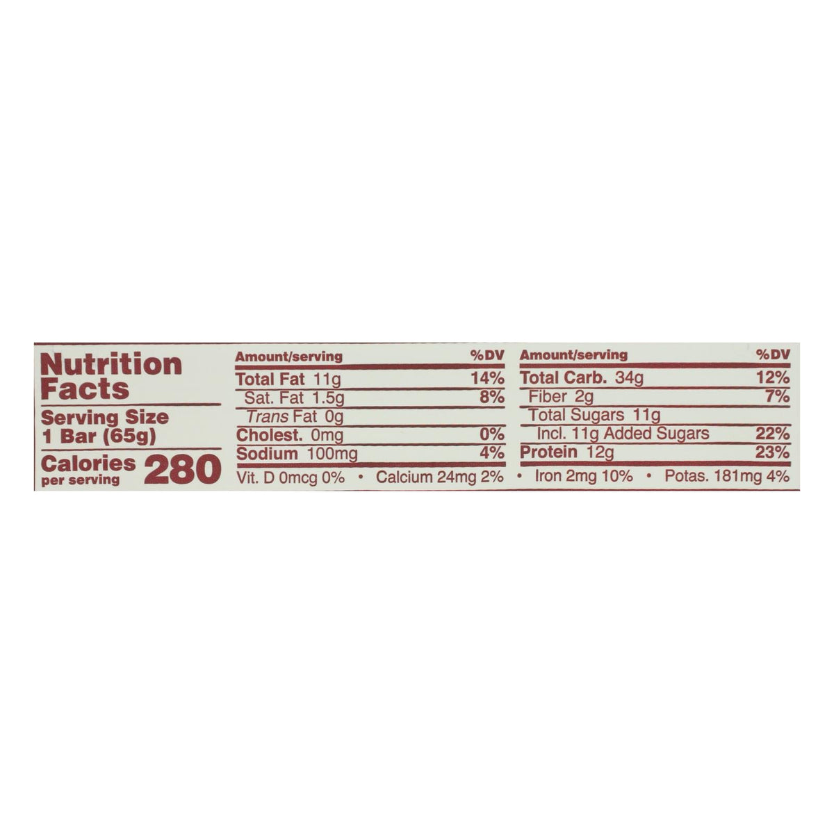 GoMacro MacroBar, Maple Sea Salt, 2.3 oz (Case of 12)