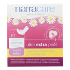 Natracare Ultra Extra Super Pads with Wings, 10 ct