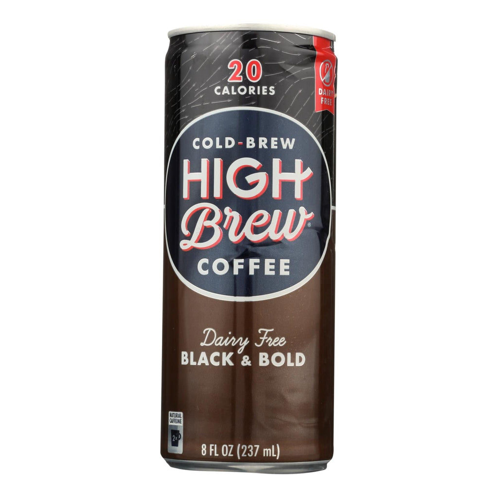 High Brew Black & Bold Cold Brew Coffee, 8 fl oz (Case of 12)