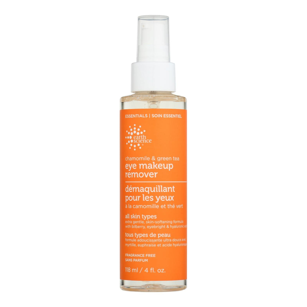 Earth Science Chamomile Green Tea Eye Makeup Remover, 4 fl oz