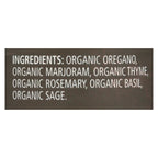 Organic Frontier Herb Italian Seasoning Blend (Pack of .64 Oz.)